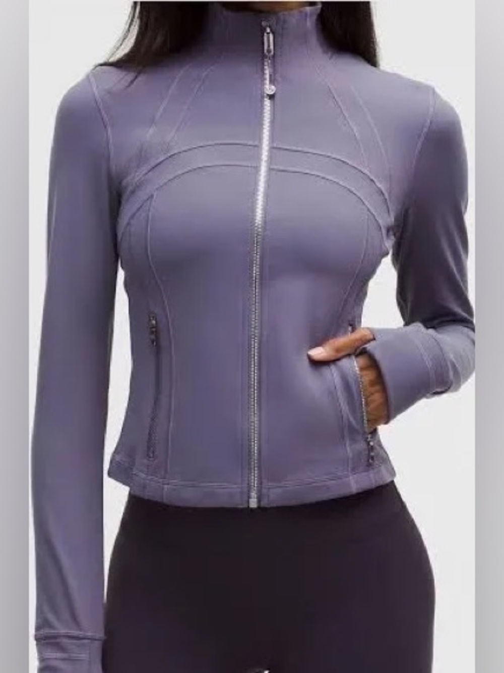 lululemon athletica Grape Mist Set Nulu Cropped Define Align No Line HR 25” - Picture 3 of 3